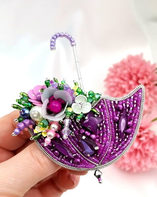 Rezervat Broșa Umbrela Sunny Days Purple