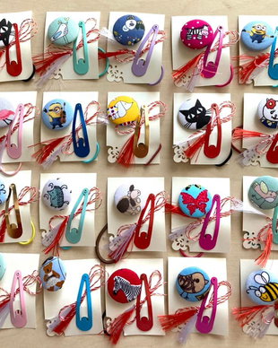 Martisor, set elastic de par si clama colorata