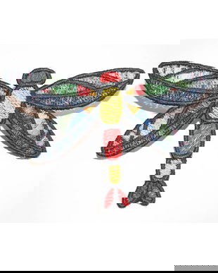 Brosa libelula brodata