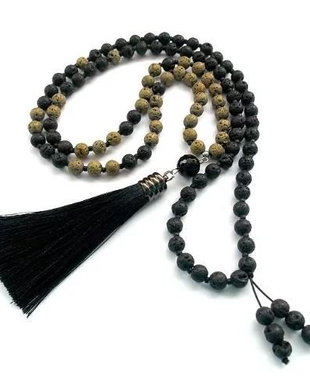 Colier Mala 108+1*Lava+Onix*Capricorn