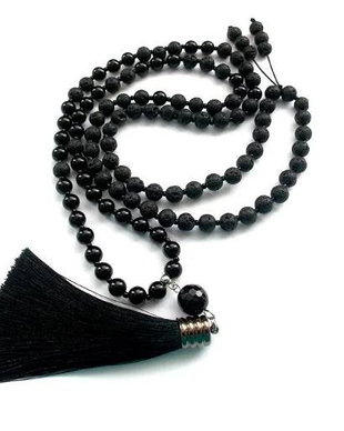 Colier Mala 108+1*Lava+Onix*Capricorn