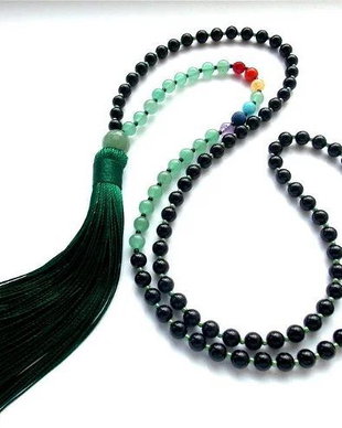 Colier Mala 108+1*7Chakre*Onix+Aventurin