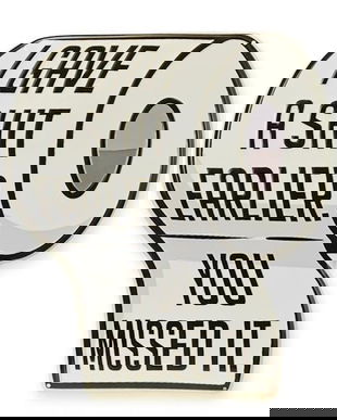 Decoratiune metalica pentru toaleta