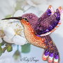 Colibri - Brosa broderie manuala