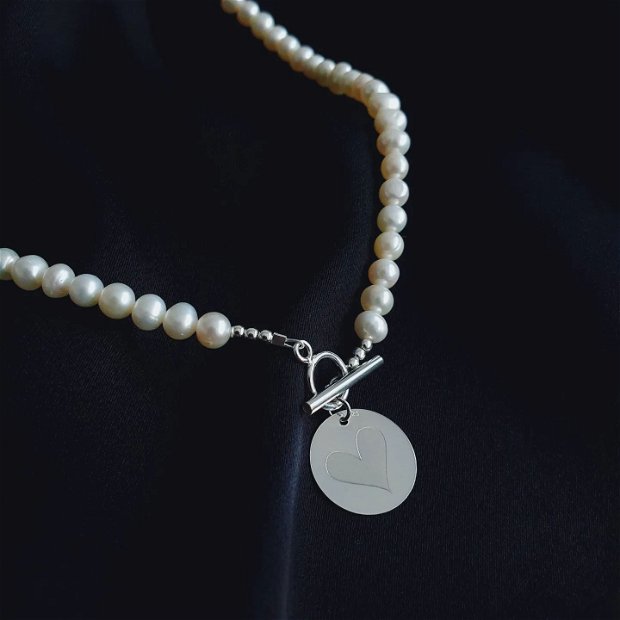 Colier perle naturale | Heartbeat |
