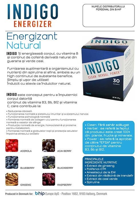 INDIGO- energizant natural