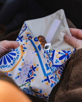 Șervețel eco - ambalaj lavabil cu arici pentru sandwich, gustări, alimente TOSCANA