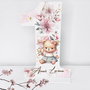 Cifra 1 Personalizata - Little Teddy Girl