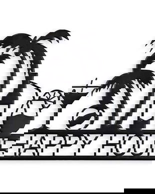 Ora fericita-decoratiune metalica