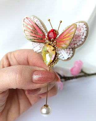 Fluturas - Brosa pin 3D