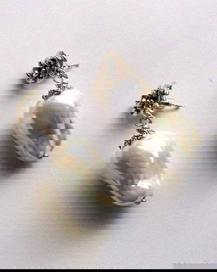 cercei cu perle de Mallorca in stil baroc 45082