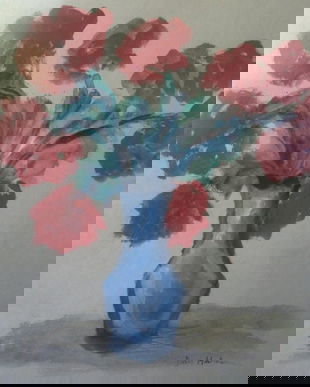 FLORI IN VAZA ALBASTRA -DAN HATMANU