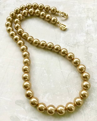 Colier CHOKER perle de Mallorca aurii