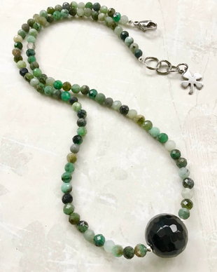 Colier CHOKER smarald