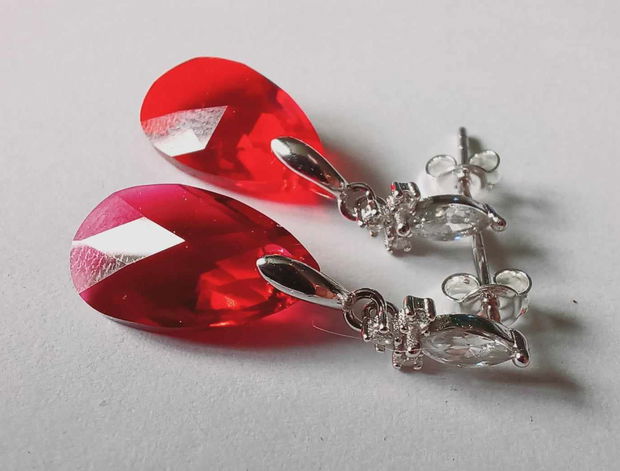 Red Drop - Swarovski Elements