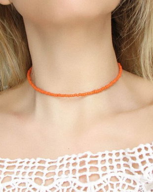 Choker finut portocaliu