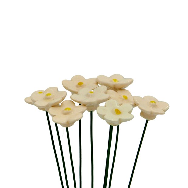 Floare de Capsuna din Ceramica - Flori din Ceramica