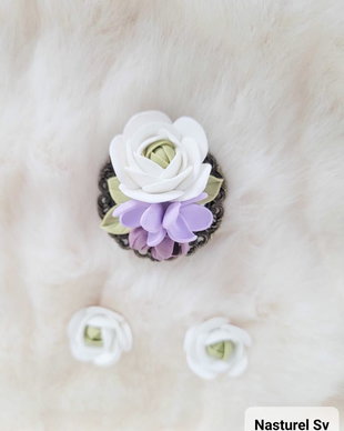Set (cercei si brosa): Ranunculus si liliac