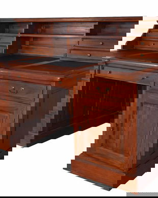 Birou englezesc din lemn mahon