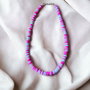 Colier Heishi Pink