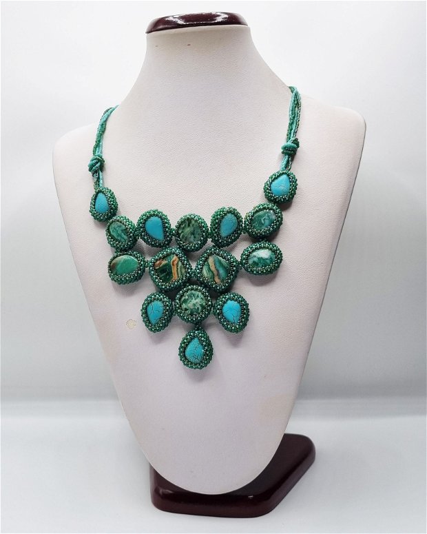 Colier  Statement " Turquoise Marina "