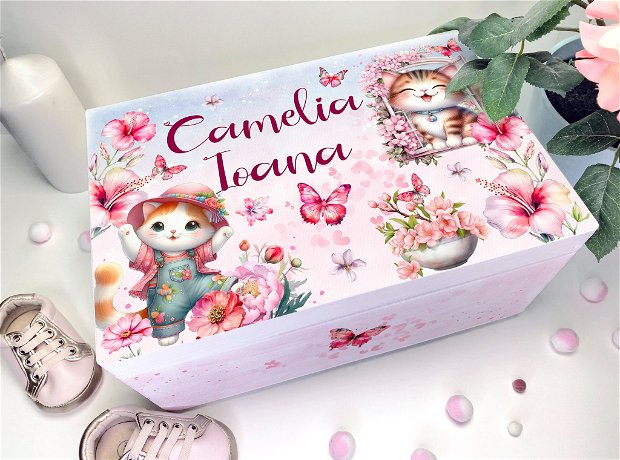 Cutie Amintiri Personalizată - Little Spring Kittens