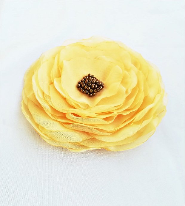 brosa floare galben pal , 12 cm