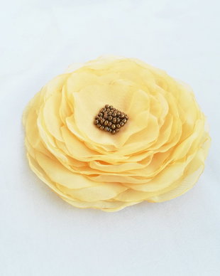 brosa floare galben pal , 12 cm
