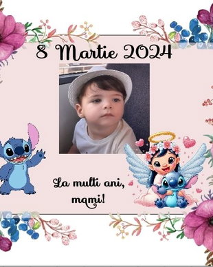 Magnet 8 Martie personalizat