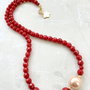 Colier CHOKER Coral rosu MARTISOR