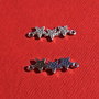 Link cu zirconii din argint .925 placat cu rodiu aprox 7x20 mm (cu anourile)