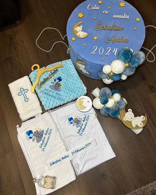 Trusou botez ursuleti personalizat