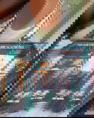 GEANTA/SACOSA BUMBAC PLIN DESIGNER MARON BOUILLIE NOUA CU ETICHETA FRANTA