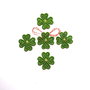 Martisor trifoi cu bumb auriu