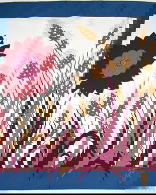 ESARFA SUPERBA MADAME GRES ORIGINALA ANII 70 MATASE NATURALA