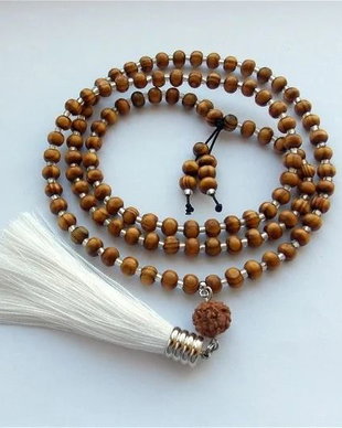 Colier Mala 108+1*Rudraksha+Lemn*Meditatie si Rugaciune*Mantre