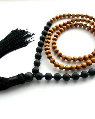 Colier Mala 108+1*Lemn+Onix*Capricorn
