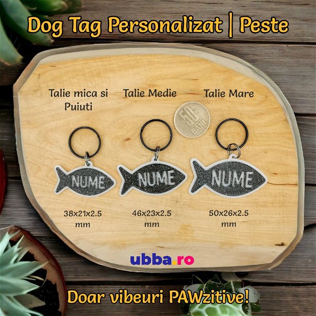 Dog Tag Personalizat - Medalion amuzant in forma de Pestisor