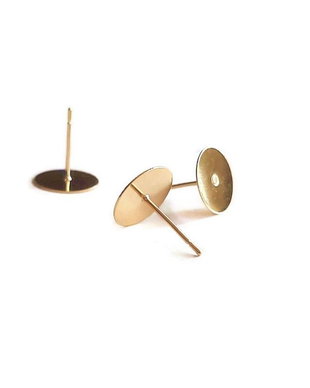 Tortite otel inoxidabil auriu, platou 10mm (1per.)   IN.0178