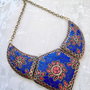 Colier MARTISOR Nepalez coral & lapis lazuli
