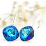 Cercei Swarovski Leverback Romb  Argint 925