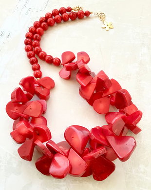 Colier Coral rosu