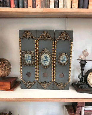 Set bibliorafturi lemn-Antique