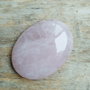 Cabochon cuart roz, 40x30 mm