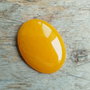 Cabochon jad galben, 40x30 mm