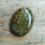 Cabochon unakite, 40x30 mm