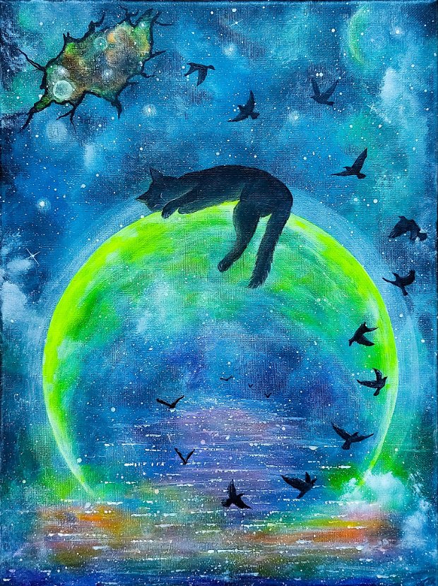 Tablou pictura pisica "Sweet Dreams"