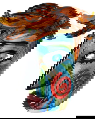 Vaza figura umana din sticla Murano