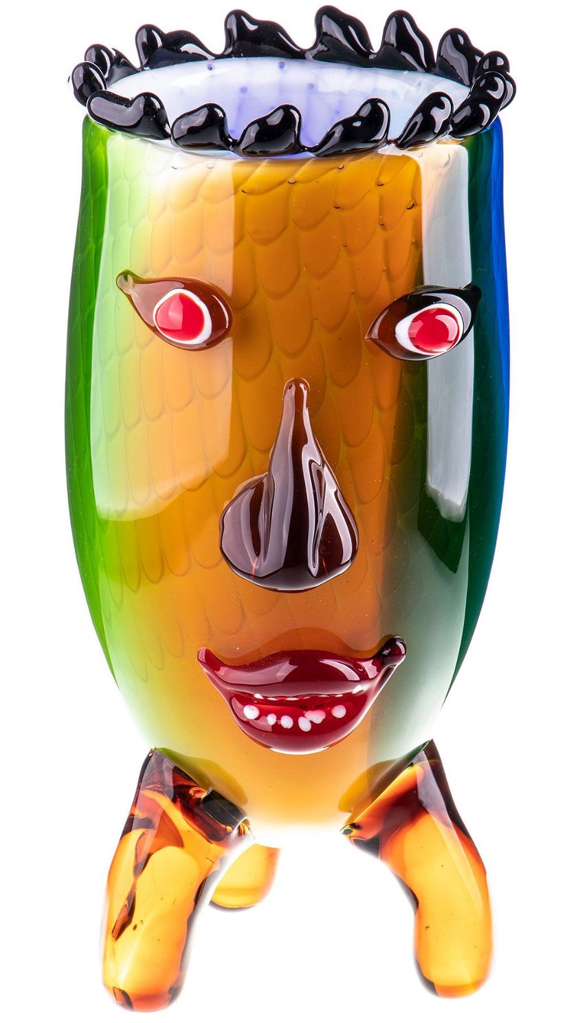 Vaza figura umana din sticla Murano