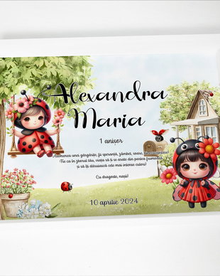 Set aniversar personalizat 1 anisor - Gargarite - Tavita turta si accesorii